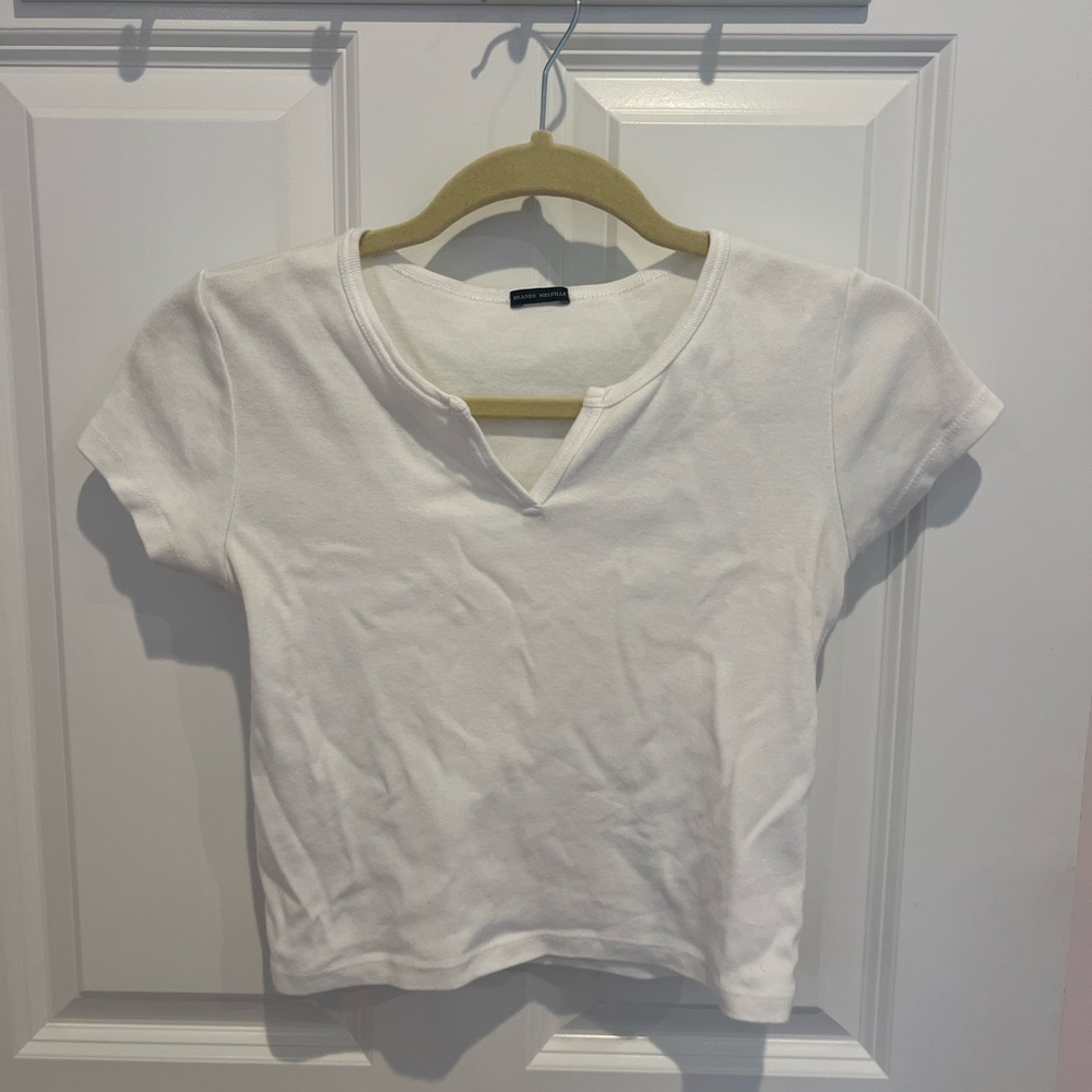 Brandy white t shirt